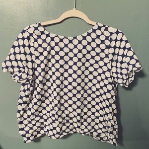 polka dot blouse
